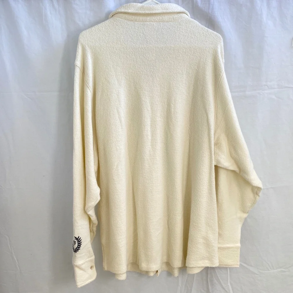 NWT Victoria's Secret Reverse Fleece Shacket Shirt Women's Size: XL